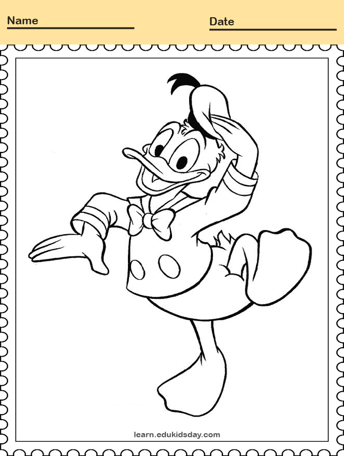 Donald Duck Coloring