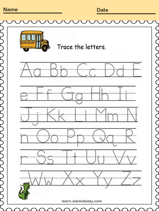 Alphabet Letter Tracing