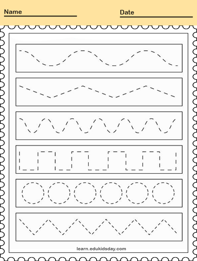 line tracing worksheets free