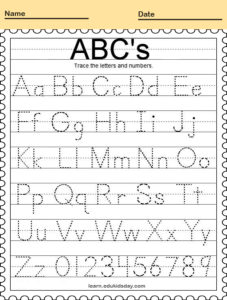 Printable Tracing Letters and Shape Handwriting for Kids - Learn ...