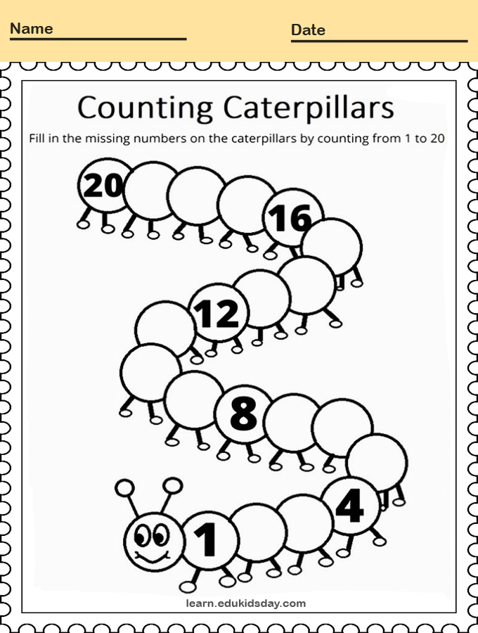 printable worksheets counting to 20